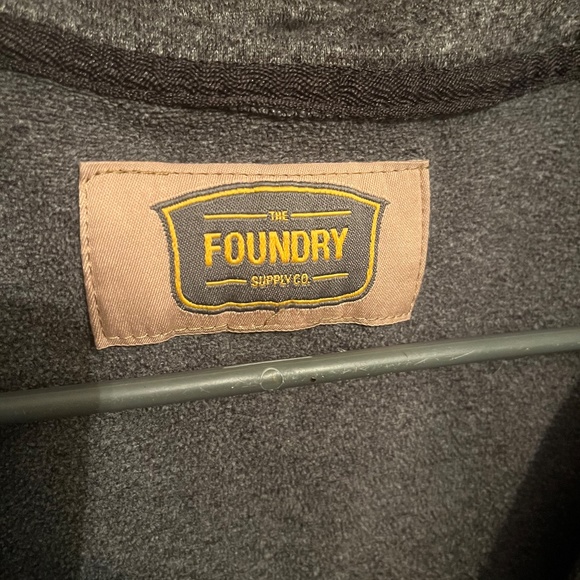 5XL Men's Foundry Gray Fleece Vest - Picture 2 of 2